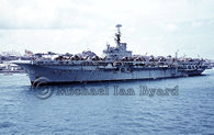 Royal Navy Carrier, HMS Albion at Aden, April 1965